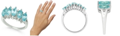 Macy's Aquamarine (2-1/2 ct. t.w.) & Diamond Accent Ring in 14k White Gold 